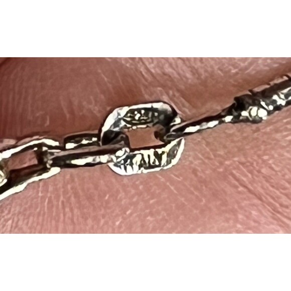 E & L Pendant Necklace Sterling 925 Electroform Israel Flower Baroque Pearl - Picture 10 of 10